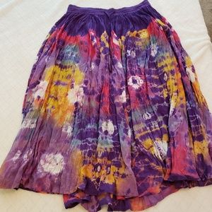 Vintage Boho Batik skirt